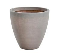 Strata Valencia Planter Extra Large - Stone Effect Recycled Plastic Plant Pot for Indoor & Outdoor Use - Sturdy Garden Patio Flower Pot - Stone, 40 x 40 cm