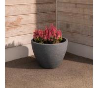 Strata Valencia Planter Round Large D:40 x H:30cm Ash