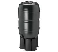 Charles Bentley 210L Garden Round Plastic Water Butt Set Including Tap With Stand and Filler Kit