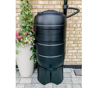 Strata Water Butt Set with Connection Kit, Tap & Stand 210L Black