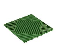 StrataRise 6-Pack Green Interlocking Tiles, 40X40Cm, Self-Draining For Creating Walk-On Areas, Gardens, Garages, Greenhouses, Indoor/outdoor