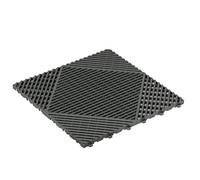 StrataRise 6-Pack Grey Interlocking Tiles, 40X40Cm, Self-Draining For Creating Walk-On Areas, Gardens, Garages, Greenhouses, Indoor/outdoor
