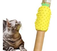 Stratch Cat Scratcher - Pineapple Cat Face Massager, Wall Mounted Cat Apple Scratching Brush | Interactive Cat Grooming Tool for Cats, Soft Corner Groomer for Kittens Hair lo