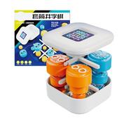 Strategic Board Game - 8.27x1.57in TicTacToe Game, Cute Brain Exercise Toy Kids Puzzle | Strategy Head-to-Head Teaser With Colorful Pieces | Educational Chess For Road Activities Children Boys Girls