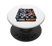 Strategic Chess Player Mindset Board Game PopSockets Adhesive PopGrip