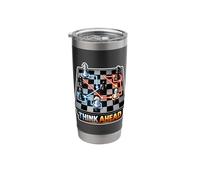 Strategic Chess Player Mindset Board Game Stainless Steel Insulated Tumbler
