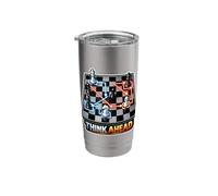 Strategic Chess Player Mindset Board Game Stainless Steel Insulated Tumbler