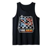 Strategic Chess Player Mindset Board Game Tank Top