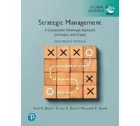 Strategic Management: A Competitive Advantage Approach, Concepts and Cases, Global Edition