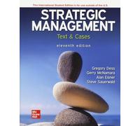 Strategic Management: Text and Cases ISE