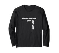 Strategic Silence Never Let Them Know Your Next Move Funny Long Sleeve T-Shirt