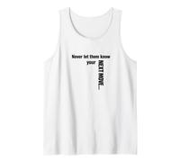 Strategic Silence Never Let Them Know Your Next Move Funny Tank Top