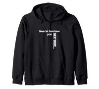 Strategic Silence Never Let Them Know Your Next Move funny Zip Hoodie