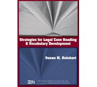 Strategies for Legal Case Reading and Vocabulary Development (Michigan Series in English for Academic & Professional Purposes)