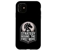 Strategy Begins First Move Chess Player Tactic Case for iPhone 11