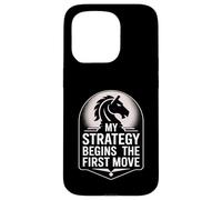 Strategy Begins First Move Chess Player Tactic Case for iPhone 15 Pro