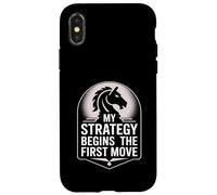 Strategy Begins First Move Chess Player Tactic Case for iPhone X/XS