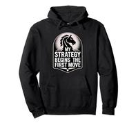 Strategy Begins First Move Chess Player Tactic Pullover Hoodie