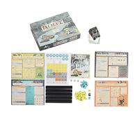 Strategy Board Game for Kids, Educational Table Game, Family Interaction Card Game with Wooden Pieces and Character Cards, Fun Learning Game Night Activity for Children