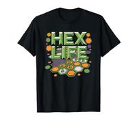 Strategy Board Gamer Hex Tile Mosaic Abstract Euro Game Art T-Shirt