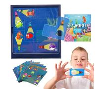 Strategy Games, STEM Logic Puzzle Game, 5.71x5.31 Inches Educational Brain Teaser Challenge Set, 60 Level Smart Board Game, Ideal for Kids Birthday, Christmas, Travel Learning
