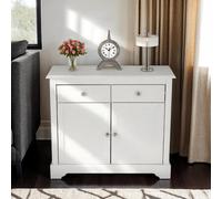 Seconique Stratford 2 Door 2 Drawer Sideboard White Shabby Chic