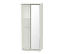 Stratford 2 Door Mirrored Wardrobe (Ready Assembled) Ready Assembled 2 U Taupe One Size