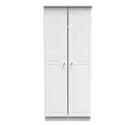 Stratford 2 Door Wardrobe (Ready Assembled) Ready Assembled 2 U White One Size