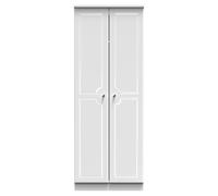 Stratford 2 Door Wardrobe (Ready Assembled) Ready Assembled 2 U White One Size