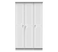 Stratford 3 Door Wardrobe (Ready Assembled) Ready Assembled 2 U White One Size