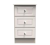 Stratford 3 Drawer Bedside Cabinet (Ready Assembled) Ready Assembled 2 U Taupe One Size