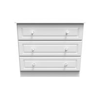 Stratford 3 Drawer Chest In White Ash (Ready Assembled)