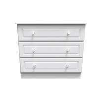 Stratford 3 Drawer Chest (Ready Assembled) Ready Assembled 2 U White One Size