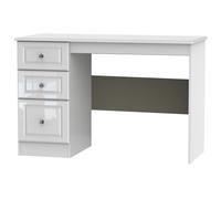Stratford 3 Drawer Desk (Ready Assembled) Ready Assembled 2 U White One Size