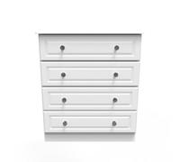Stratford 4 Drawer Chest In White Ash (Ready Assembled)