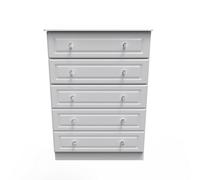 Stratford 5 Drawer Chest In White Ash (Ready Assembled)