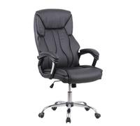 Stratford High Back Black Leather Look Chair