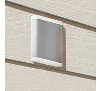 stratford led outdoor up and down light in white and grey