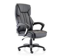 stratford pu leather high back home and office chair in black