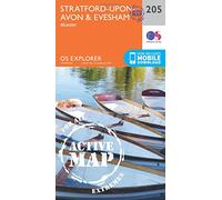 Stratford-upon-Avon & Evesham Map | Weatherproof | Alcester | Ordnance Survey | OS Explorer Active Map 205 | England | Walks | Hiking | Maps | Adventure
