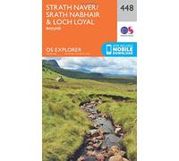 Strath Naver/Srath Nabhair & Loch Loyal Map | Bettyhill | Ordnance Survey | OS Explorer Map 448 | Scotland | Walks | Hiking | Maps | Adventure