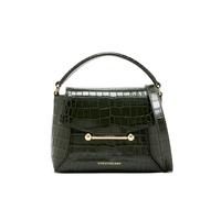 Strathberry croc-effect satchel cross body bag - Green One Size