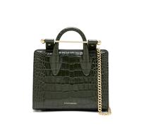 Strathberry crocodile-effect top handle bag - Green One Size