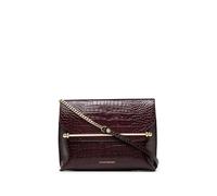 Strathberry crocodile-embossed leather crossbody bag - Purple One Size