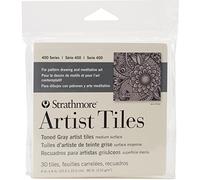 Strathmore 105-978-1 Artist Tile Pack, Toned Gray (105195)