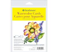 Strathmore 300 Series Watercolor Cards, 5x6.875 inches, 6 Cards & Envelopes - Custom Greeting Cards for Weddings, Events, Birthdays, Holidays