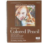 Pro-Art Strathmore Colored Pencil Spiral Paper Pad 11 x 14-inch, 30 Sheets, White, 11x14