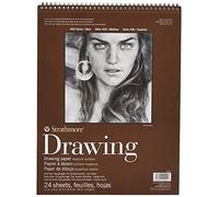 Strathmore Artist Spiral Drawing Pad Pro-Art Medium 130gsm 11x14in 24 Sheets White