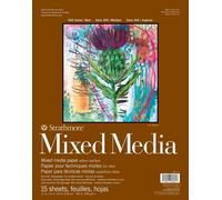 Strathmore 400 Mixed Media 300gsm Pads, 11x14in, 15 Sheets, Foldover Cover - Gl