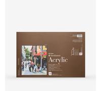 Strathmore STR-430-12 10 Sheet 400 Series Acrylic Paper Pad, 12 by 18", White